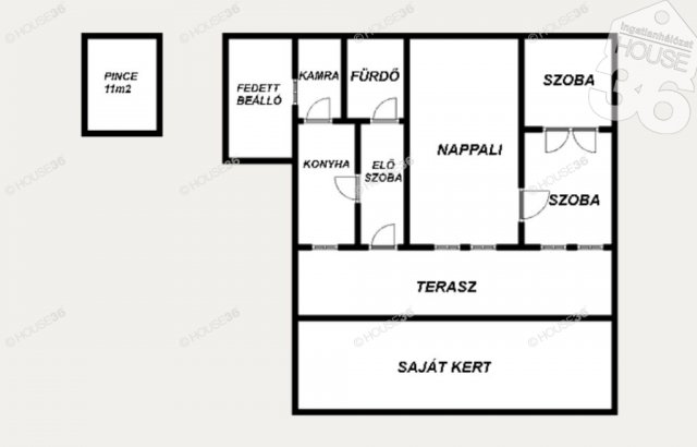 Eladó családi ház, Kecskeméten, Jókai utcában 37.5 M Ft