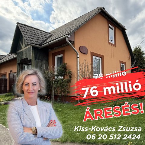 Eladó családi ház, Szirmabesenyőn 76 M Ft, 6 szobás