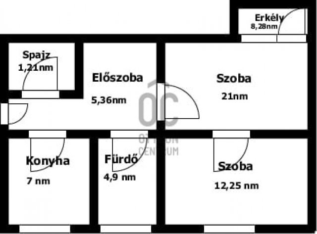 Eladó téglalakás, Kazincbarcikán 18 M Ft, 2 szobás