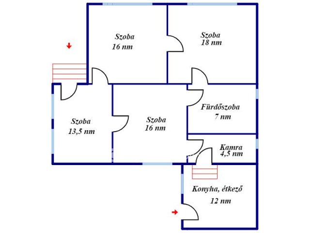Eladó családi ház, Sarkadon 13 M Ft, 4 szobás