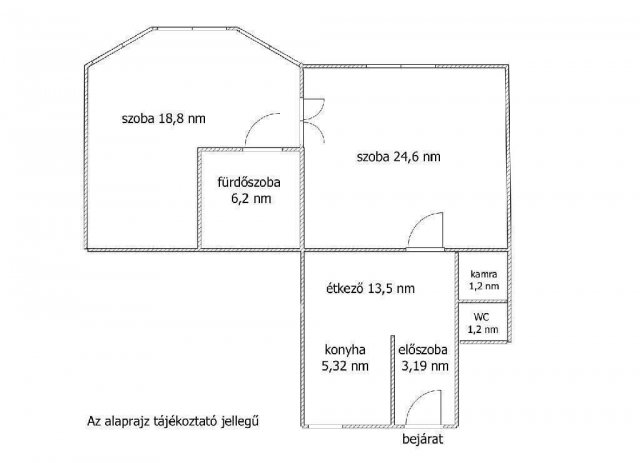 Eladó téglalakás, Budapesten, V. kerületben 129.5 M Ft, 2 szobás