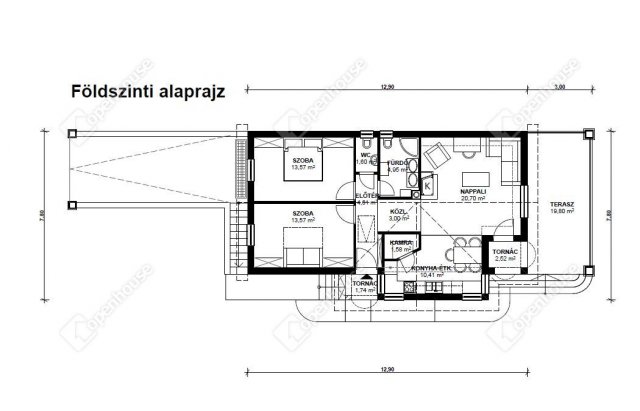 Eladó családi ház, Nagypálin 53.36 M Ft, 3 szobás