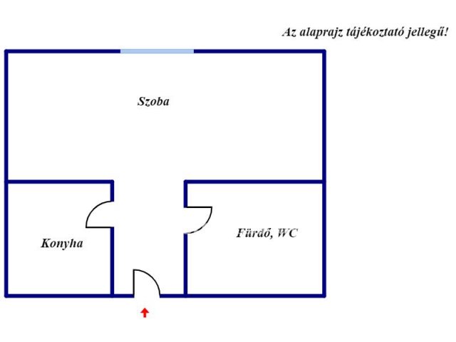 Eladó téglalakás, Kazincbarcikán 9.9 M Ft, 1 szobás