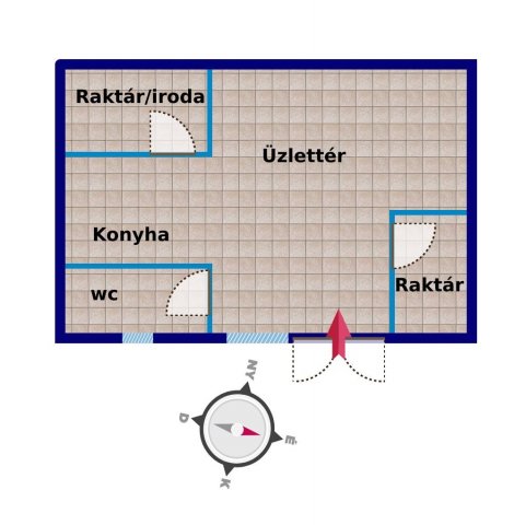 Eladó üzlethelyiség, Pécsett 15.9 M Ft / költözzbe.hu