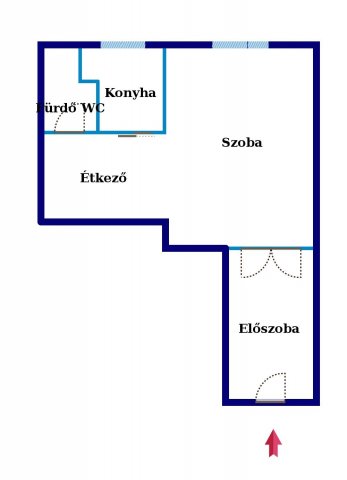 Eladó téglalakás, Budapesten, XIII. kerületben 72 M Ft, 1 szobás