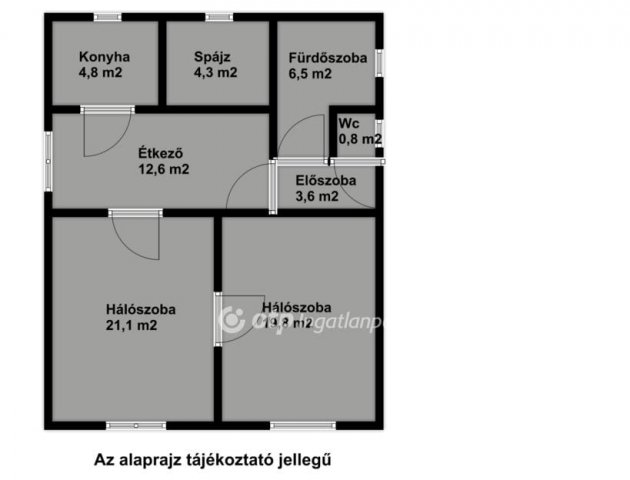 Eladó családi ház, Berettyóújfaluban 23.9 M Ft, 2 szobás