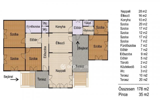 Eladó családi ház, Kónyon 59.99 M Ft, 5+1 szobás