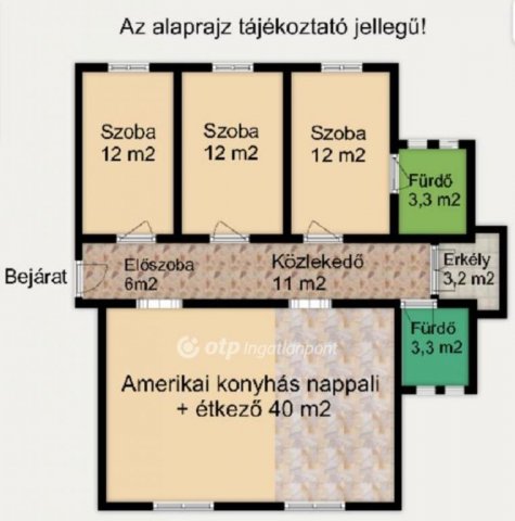 Eladó téglalakás, Balatonfüreden 173 M Ft, 4 szobás