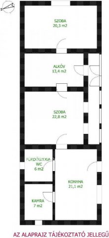 Eladó családi ház, Kabán 7.5 M Ft, 2 szobás