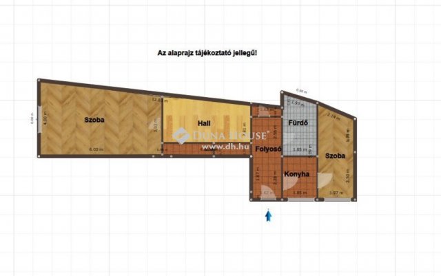 Eladó téglalakás, Budapesten, V. kerületben 97.9 M Ft, 2 szobás