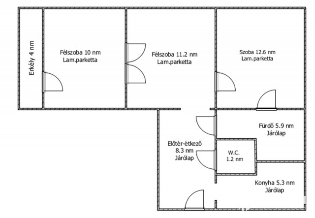 Eladó téglalakás, Salgótarjánban 18.9 M Ft, 3 szobás