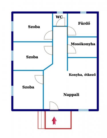 Eladó ikerház, Tiszakécskén 51 M Ft, 4 szobás