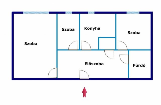 Eladó panellakás, Pécsett 39.99 M Ft, 2+1 szobás