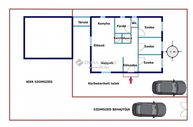 Eladó ikerház, Kakucson 85 M Ft, 4 szobás / költözzbe.hu