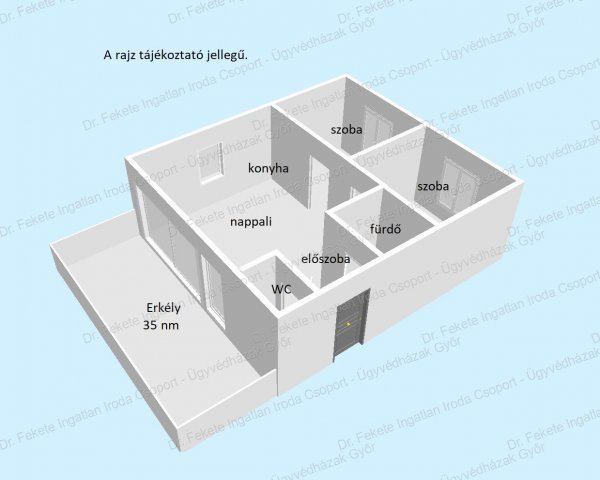 Eladó téglalakás, Levélen 54.99 M Ft, 3 szobás