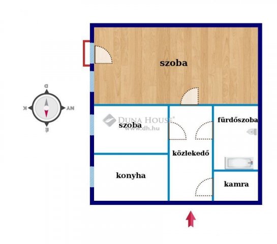 Eladó téglalakás, Zalaegerszegen 20.5 M Ft, 1+1 szobás