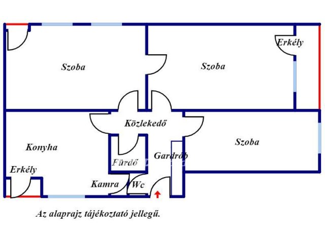 Eladó téglalakás, Békésen 25 M Ft, 3 szobás