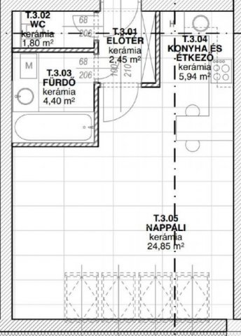 Eladó téglalakás, Nyíregyházán 27.49 M Ft, 2 szobás