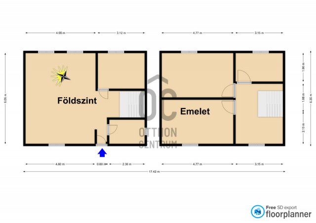 Eladó családi ház, Gyöngyösön 23.5 M Ft, 5 szobás