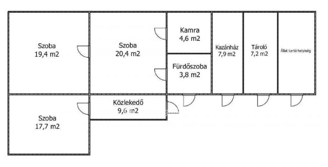 Eladó családi ház, Fábiánsebestyénben 9.9 M Ft, 3 szobás