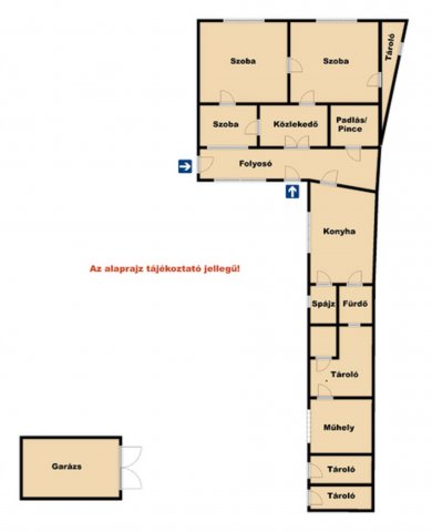 Eladó családi ház, Bácsborsódon 11.5 M Ft, 2+1 szobás