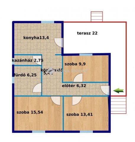 Eladó családi ház, Esztergomban 55 M Ft, 3 szobás