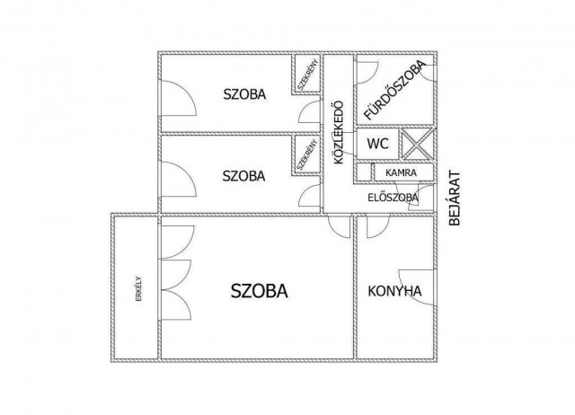 Eladó panellakás, Egerben 33.9 M Ft, 1+2 szobás