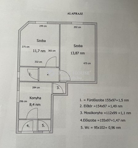 Eladó téglalakás, Budapesten, IV. kerületben 36.5 M Ft, 2 szobás