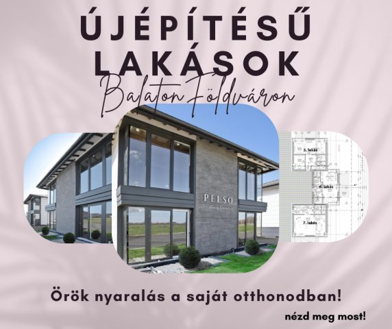 Eladó téglalakás, Balatonföldváron, Kőröshegyi úton