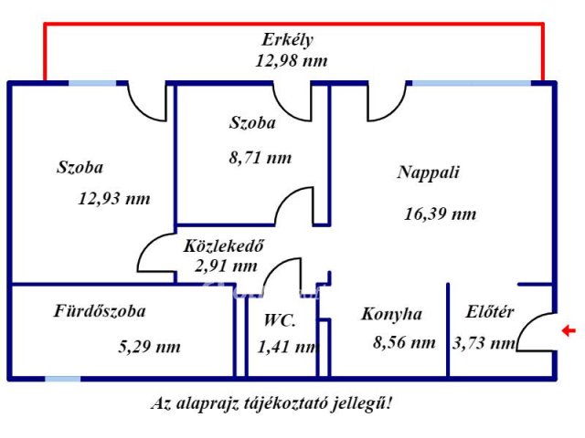 Eladó téglalakás, Kecskeméten 62.4 M Ft, 2 szobás