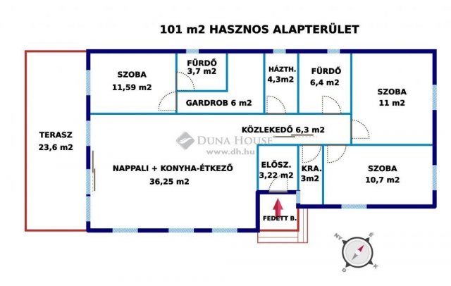 Eladó családi ház, Helvécián 74.9 M Ft, 4 szobás
