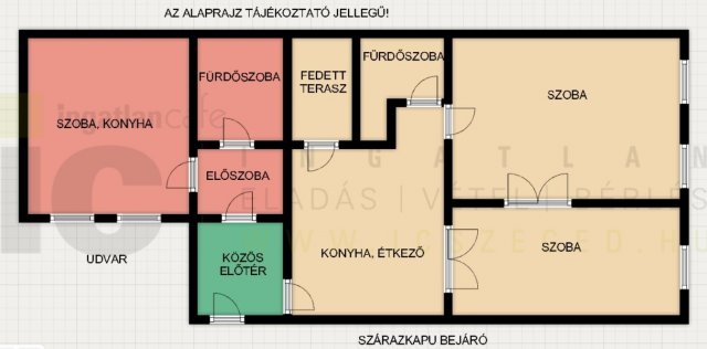 Eladó téglalakás, Szegeden, Jósika utcában 59.3 M Ft, 4 szobás