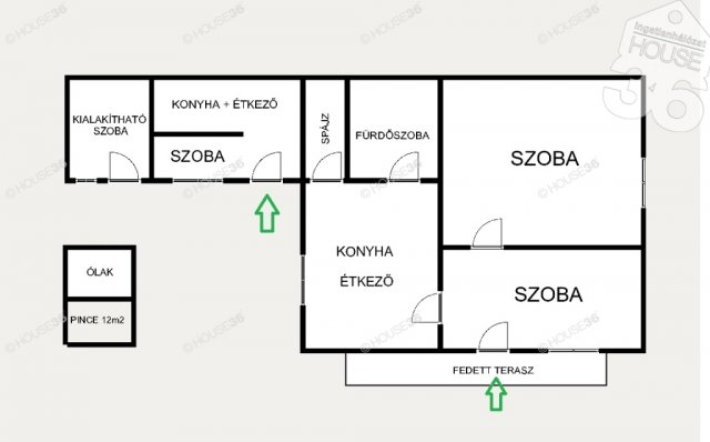 Eladó családi ház, Ágasegyházán 20.5 M Ft, 2 szobás