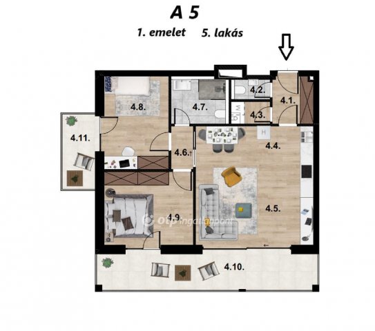 Eladó téglalakás, Budapesten, XI. kerületben 155.4 M Ft