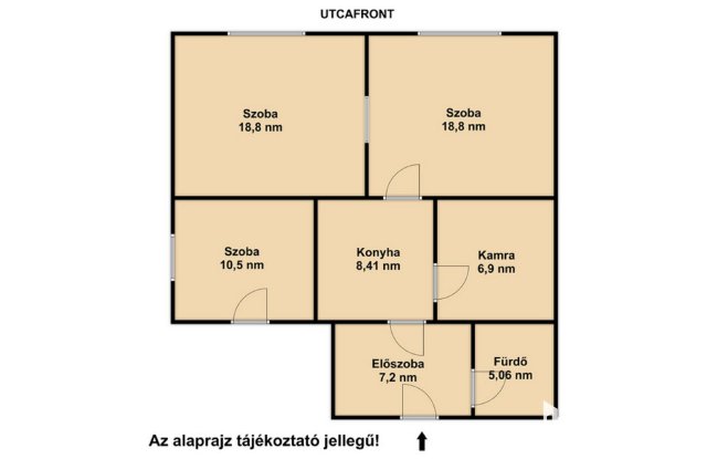 Eladó családi ház, Szegeden 34.9 M Ft, 2+1 szobás