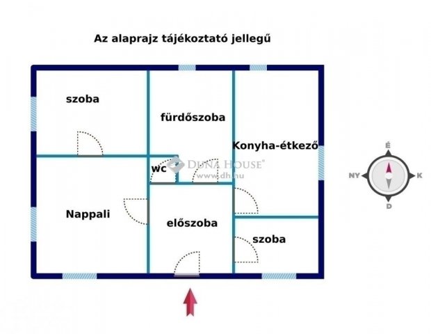 Eladó családi ház, Dunaharasztin 89.9 M Ft, 3 szobás