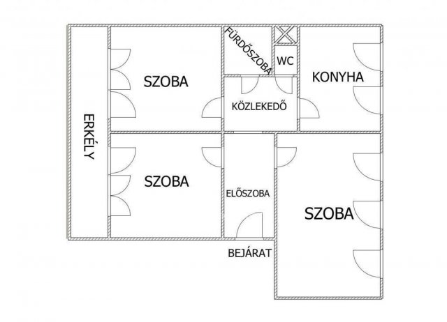 Eladó panellakás, Egerben 33.5 M Ft, 3 szobás