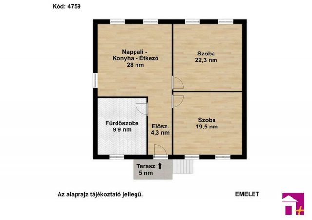 Eladó téglalakás, Tárnokon 66.9 M Ft, 3 szobás