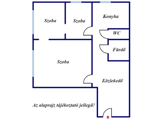 Eladó panellakás, Szegeden 39.99 M Ft, 1+2 szobás