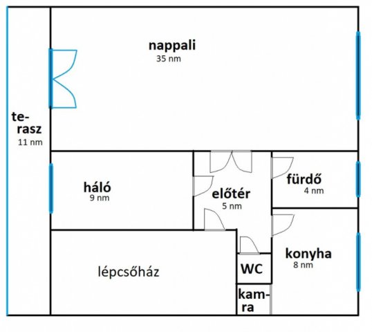 Eladó téglalakás, Budapesten, XIV. kerületben 62 M Ft, 2 szobás