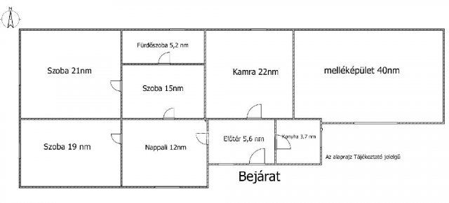 Eladó családi ház, Egyeden 12.8 M Ft, 3 szobás