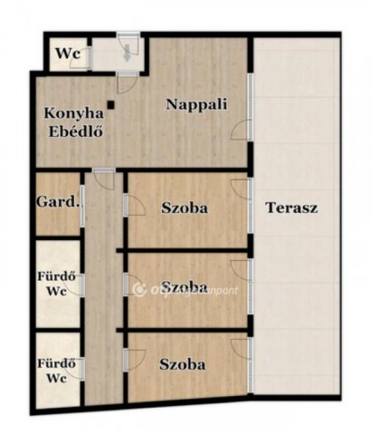 Kiadó téglalakás, albérlet, Debrecenben 850 E Ft / hó, 3 szobás