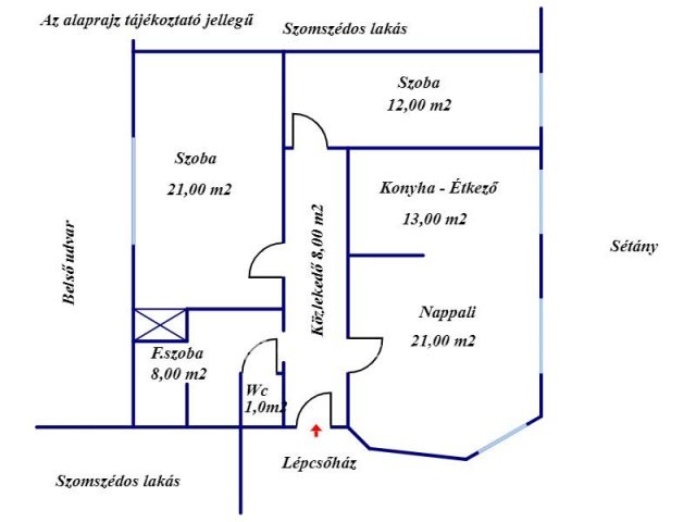 Eladó téglalakás, Békéscsabán 35 M Ft, 3 szobás