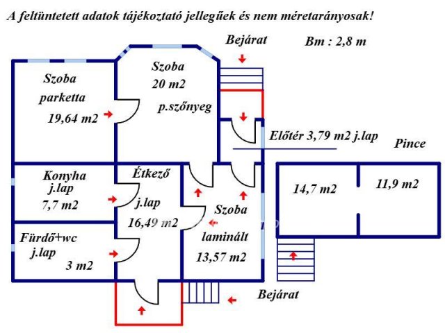 Eladó családi ház, Csitáron 19.9 M Ft, 3 szobás