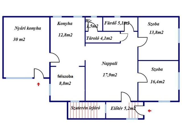 Eladó családi ház, Tiszaörsön 27.8 M Ft, 2+1 szobás