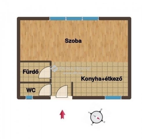 Eladó téglalakás, Kecskeméten 34.9 M Ft, 1 szobás