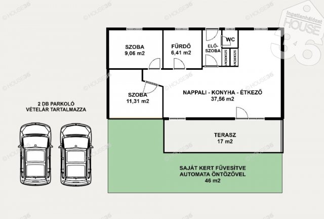 Eladó családi ház, Kecskeméten 52.4 M Ft, 3 szobás