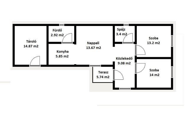 Eladó családi ház, Szirmabesenyőn 49.99 M Ft, 3 szobás