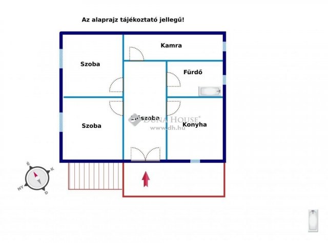 Eladó családi ház, Dömsödön 24.9 M Ft, 2 szobás