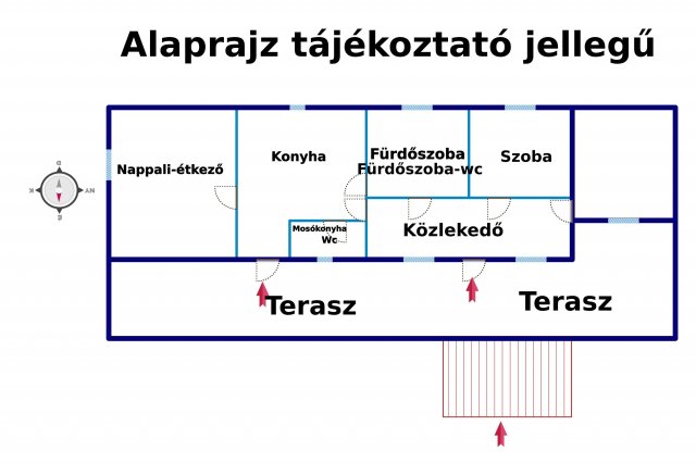 Eladó családi ház, Versenden 8.7 M Ft, 2 szobás